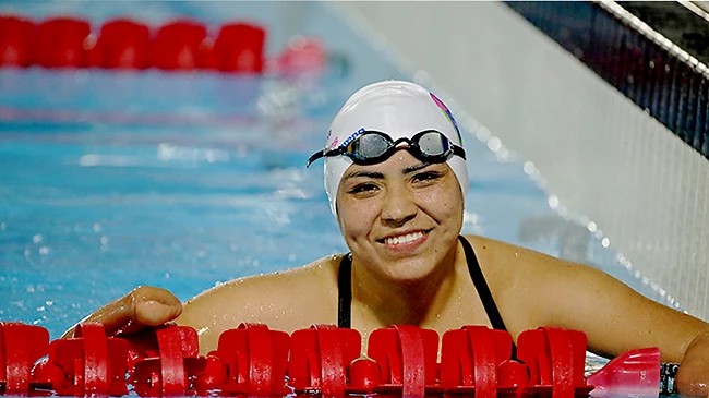Nadadora peruana Dunia Felices: “mi objetivo es volver a ganar una medalla”