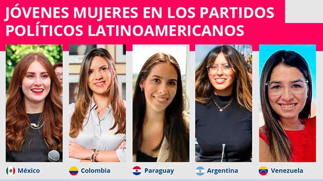 El liderazgo de las jóvenes en los partidos latinoamericanos